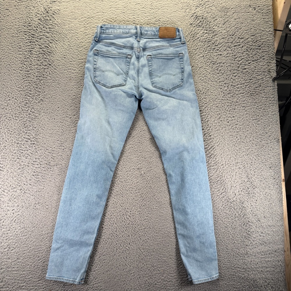 American Eagle Outfitters Jeans Men's 29x32 Blue Denim Skinny Athletic Stretch - Picture 4 of 11